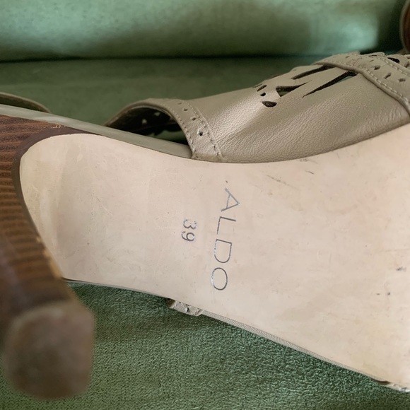 Aldo cream leather heels - Picture 5 of 6